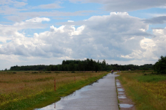 Alles vertreten. Wolken, Sonne, blauer Himmel und Regen...