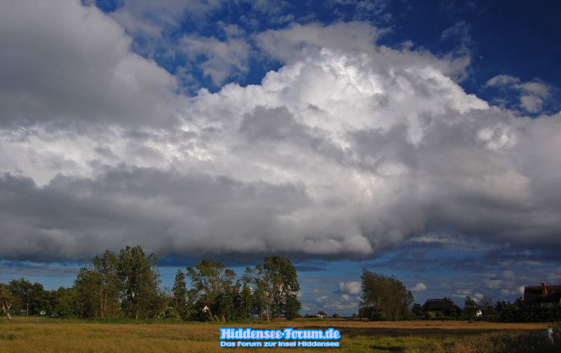 Fette Wolken über Vitte