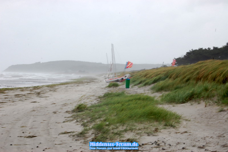 Sturm am 12.Juni 09 Strand (Windstärke 10-12 in Böen)