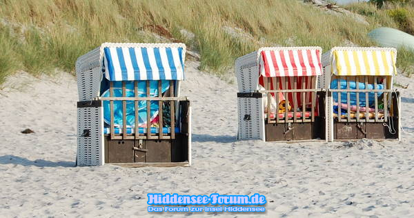 Strandlager von Urlaubern