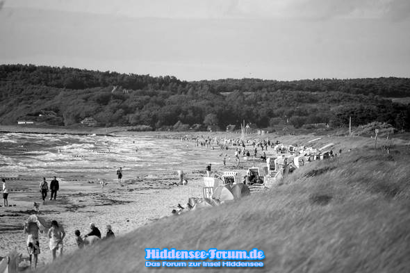 Strand in der Hochsaison