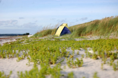 Strand außerhalb des Touristenzentrum.Strand der Ruhe