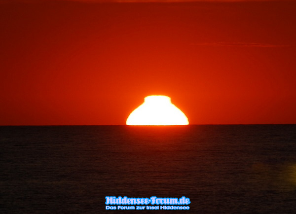 Sonnenuntergang beim Spaziergang auf Hiddensee