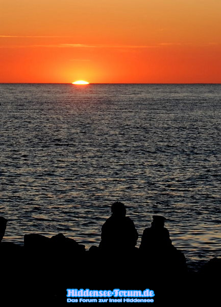Sonnenuntergang beim Spaziergang auf Hiddensee