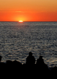 Sonnenuntergang beim Spaziergang auf Hiddensee