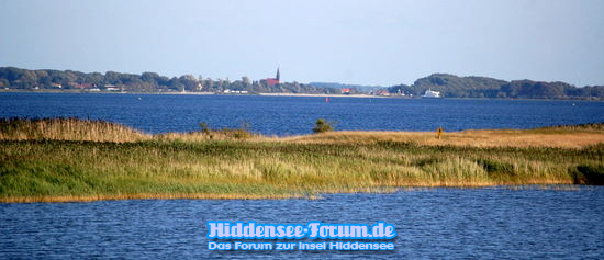 Blick  nach Schaprode (Rügen)