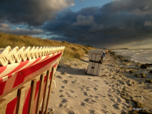 Strand im Sturm