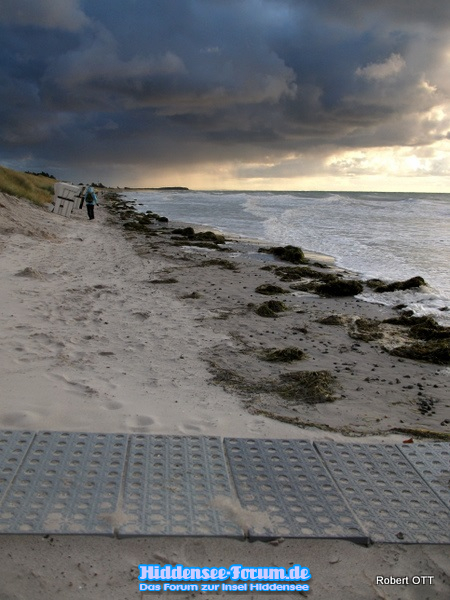 Strand im Sturm
