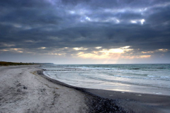 Strand nach Süden Vitte( den 25.10.2009)