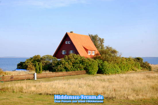 Einsames Haus in Vitte