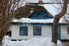 Eiszapfen an jedem Haus