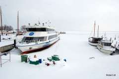 Wann kommt ein Schiff?  Stiller Hafen in Vitte