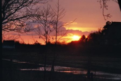 Sonnenuntergang vor Kloster (1 - 3)
