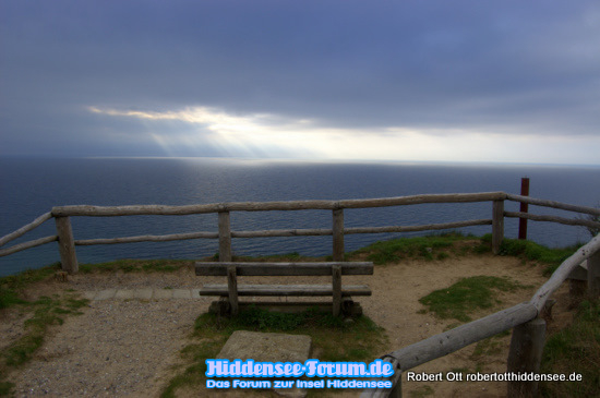 Die Ostseebank mit BLICK AUF s WETTER