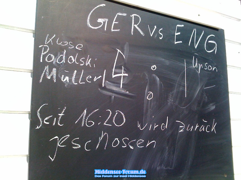 DAs Spiel Deutschland gegen England
