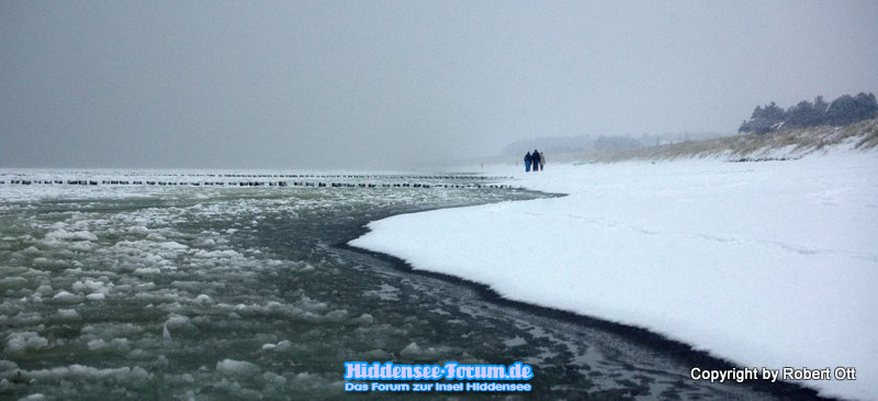 Strandspaziergang im Winter...Stille