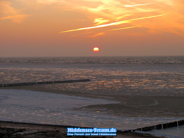 Sonnenuntergang am 29.01.2011