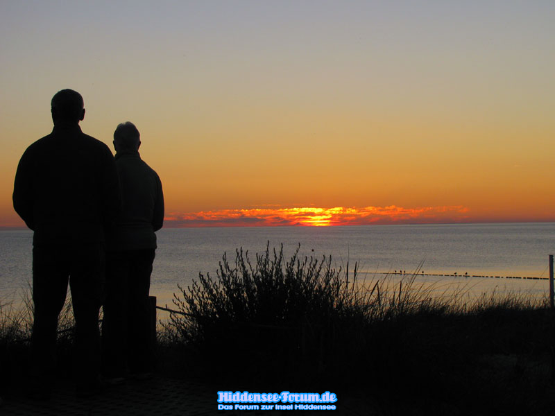 Sonnenuntergang in Vitte im Juni 2010