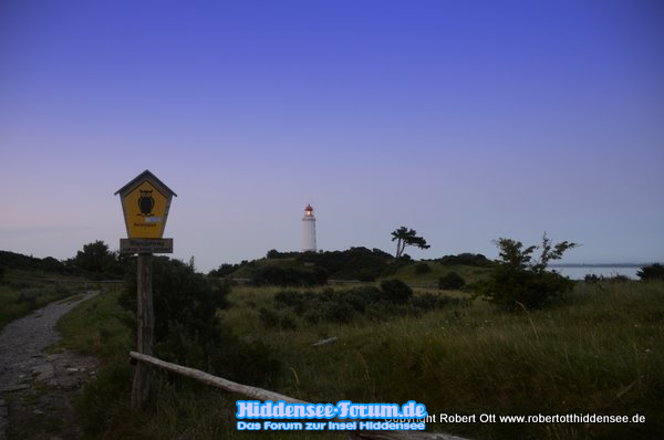 Am Abend Leuchtturm Dornbusch