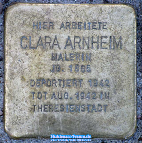 Stolperstein von Clara Arnheim