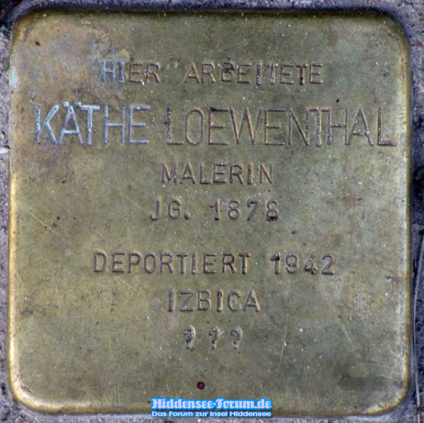 Stolperstein Käthe Loewenthal