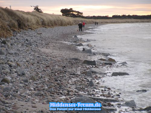 Am Strand nach dem Hochwasser