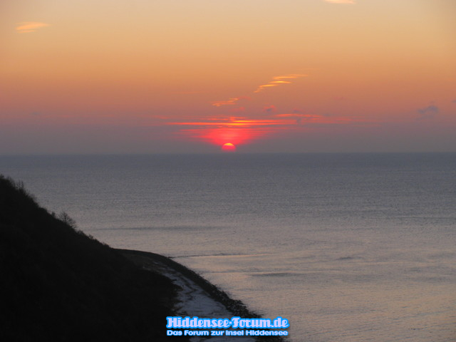 Sonnenuntergang Steilküste