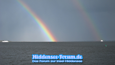 Regenbogen am Vitter Hafen