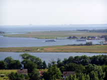 Blick zum Boddengewässer von Hiddensee