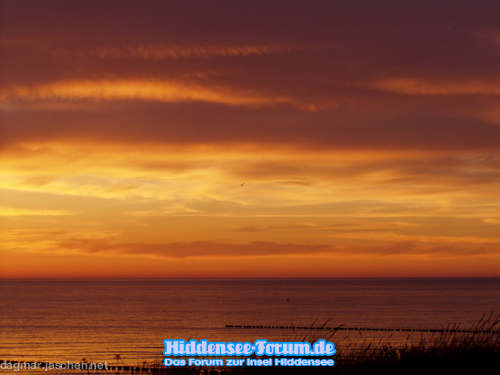 Abends am Strand in Vitte