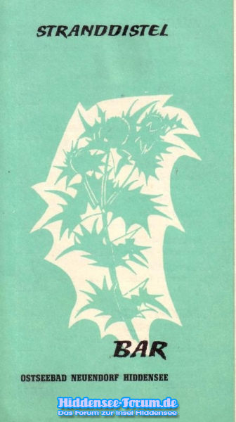 Stranddistel Barkarte