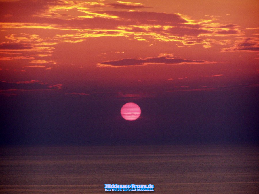 Sonnenuntergang ohne Schleierwolken