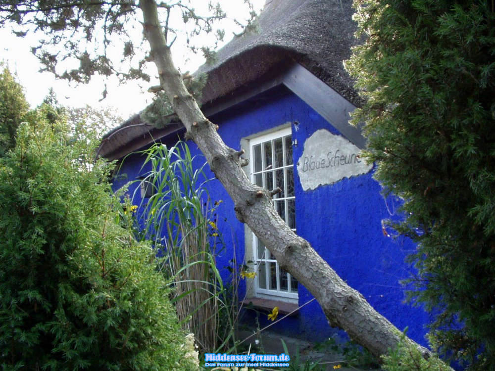 Blaue Scheune