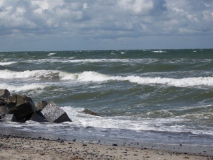 Wolken am Strand von Kloster