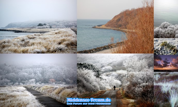 Wintereinbruch auf Hiddensee 2009