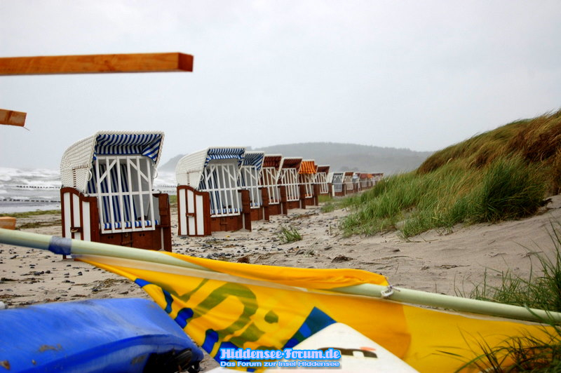 Sturm am 12.Juni 09 Strand (Windstärke 10-12 in Böen)