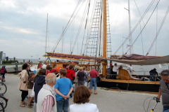 Seebühne auf dem Piratenschiff in Vitte