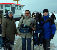 Das ZDF Team. War auf der Insel .Wegen Eisbrecher