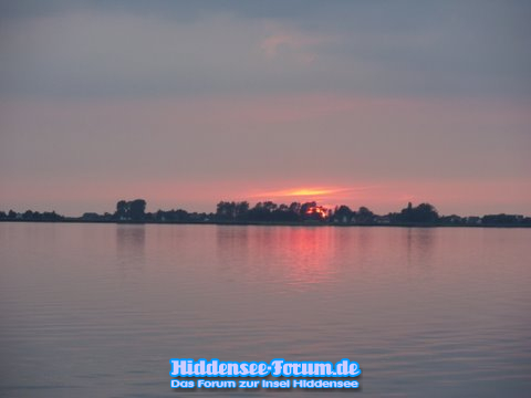 Hiddensee im Abendrot