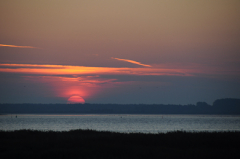 Sonnenaufgang am Bodden...