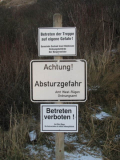 Schild an der Klausner Treppe