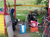 So sah ein Fahrradverleih vor paar Jahren die Fußball EM